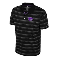 Men's Colosseum  Black Kansas State Wildcats Milk Steak Polo