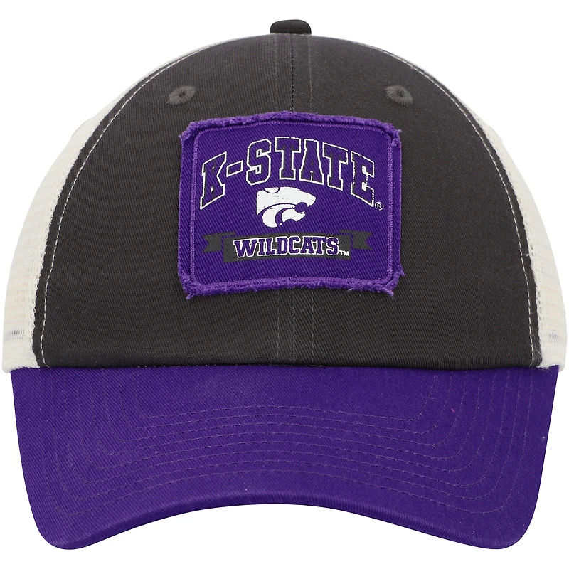 Casquette Snapback Colosseum Charcoal Kansas State Wildcats Objection pour homme