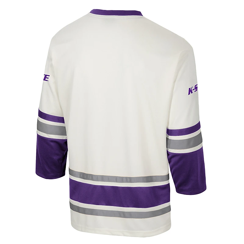 Men's Colosseum Cream Kansas State Wildcats Puck Proud Fashion Hockey Jersey