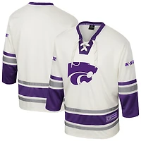 Maillot de hockey tendance pour homme Colosseum Cream Kansas State Wildcats Puck Proud