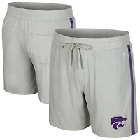 Short Mac gris Colosseum pour homme des Kansas State Wildcats