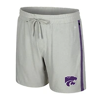 Men's Colosseum Gray Kansas State Wildcats Mac Shorts