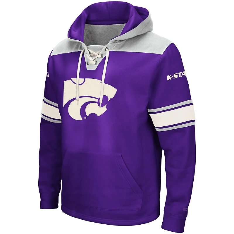 Sweat à capuche lacets Colosseum Purple Kansas State Wildcats 2.0 pour hommes