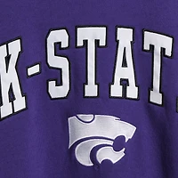 Colosseum Kansas State Wildcats Arch & Logo Crew Neck Sweat-shirt pour homme