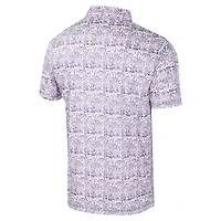 Polo à imprimé intégral pour homme Colosseum Purple Kansas State Wildcats It's Time!