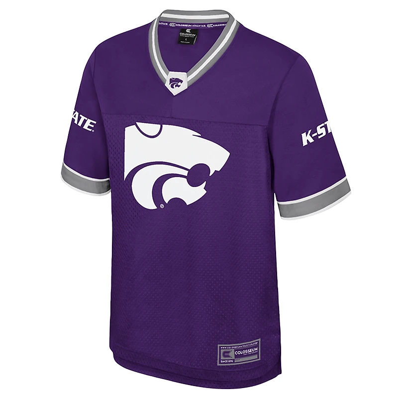 Men's Colosseum Purple Kansas State Wildcats Nothing But The Hits Football Jersey