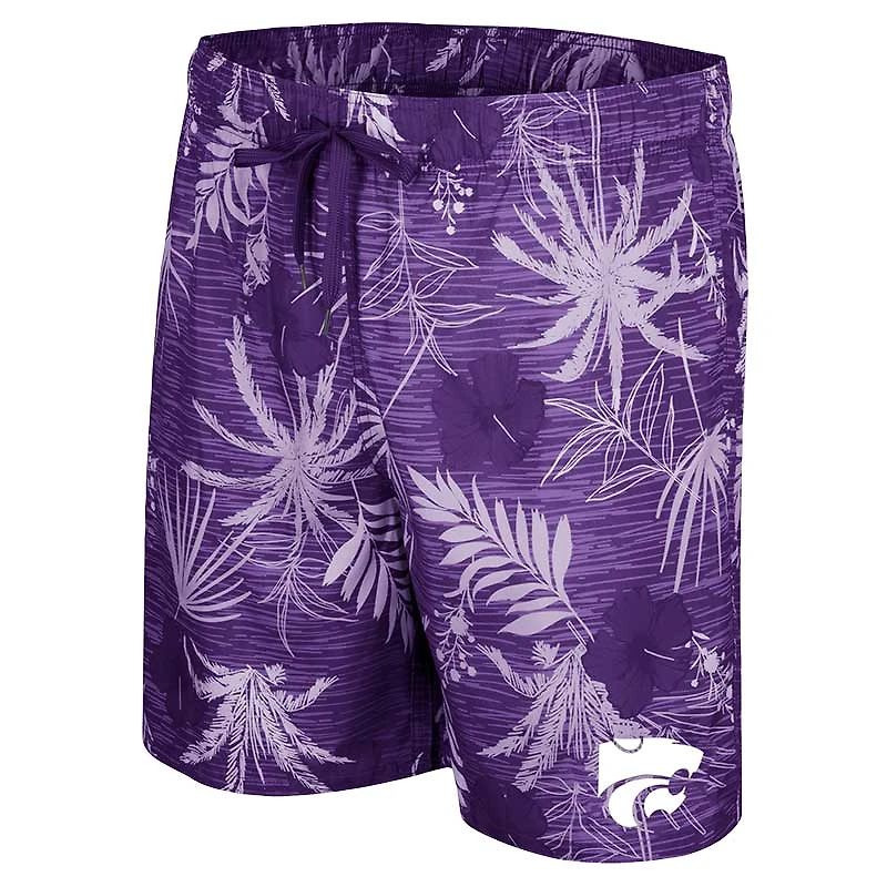 Men's Colosseum Purple Kansas State Wildcats What Else is New Swim Shorts