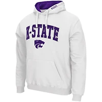 Sweat à capuche Colosseum White Kansas State Wildcats Arch & Logo 3.0 pour homme