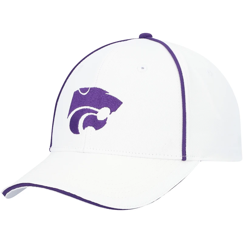 Colosseum White Kansas State Wildcats Take Your Time Snapback pour homme