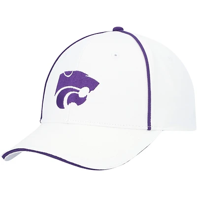 Men's Colosseum  White Kansas State Wildcats Take Your Time Snapback Hat