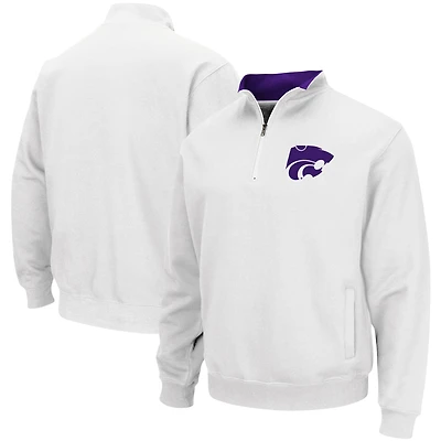Veste Colosseum White Kansas State Wildcats Tortugas Logo Quarter-Zip pour homme