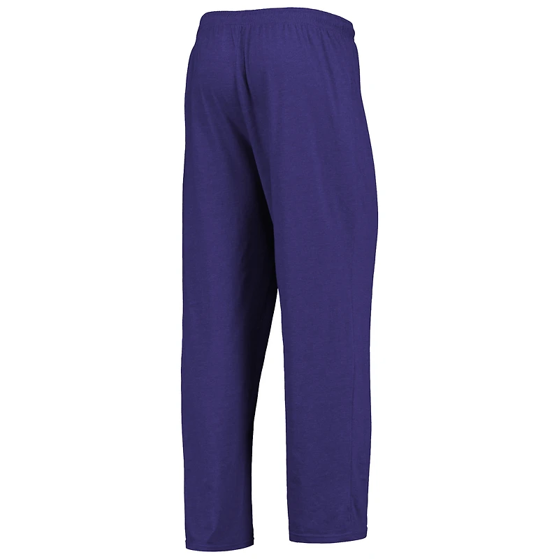 Men's Concepts Sport Purple/Heathered Charcoal Kansas State Wildcats Meter Long Sleeve Top & Pants Sleep Set
