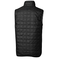 Gilet matelassé isolant entièrement zippé Rainier PrimaLoft pour homme, coupe-vent et buck, Kansas State Wildcats, noir, taille grande