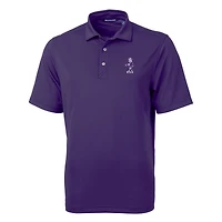 Men's Cutter & Buck Purple Kansas State Wildcats Big Tall Virtue Eco Pique Recycled DryTec Polo