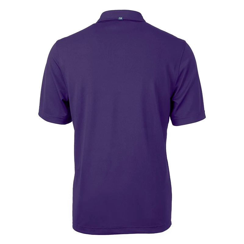 Men's Cutter & Buck Purple Kansas State Wildcats Big Tall Virtue Eco Pique Recycled DryTec Polo