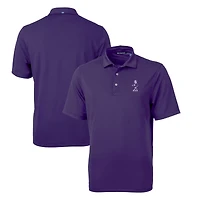 Men's Cutter & Buck Purple Kansas State Wildcats Big Tall Virtue Eco Pique Recycled DryTec Polo