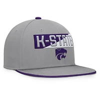 Casquette snapback grise Kansas State Wildcats Duo pour homme