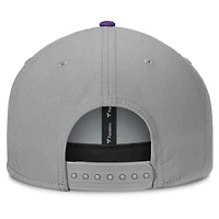 Men's Fanatics Gray Kansas State Wildcats Duo Snapback Hat