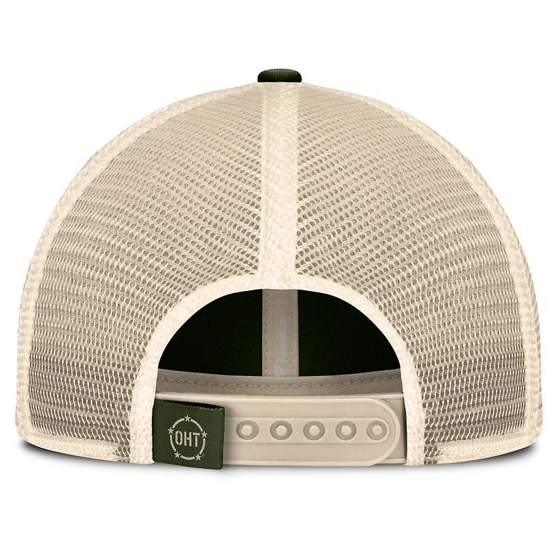 Casquette ajustable de camionneur Frontier OHT Military Appreciation de Kansas State Wildcats de Fanatics pour hommes Olive