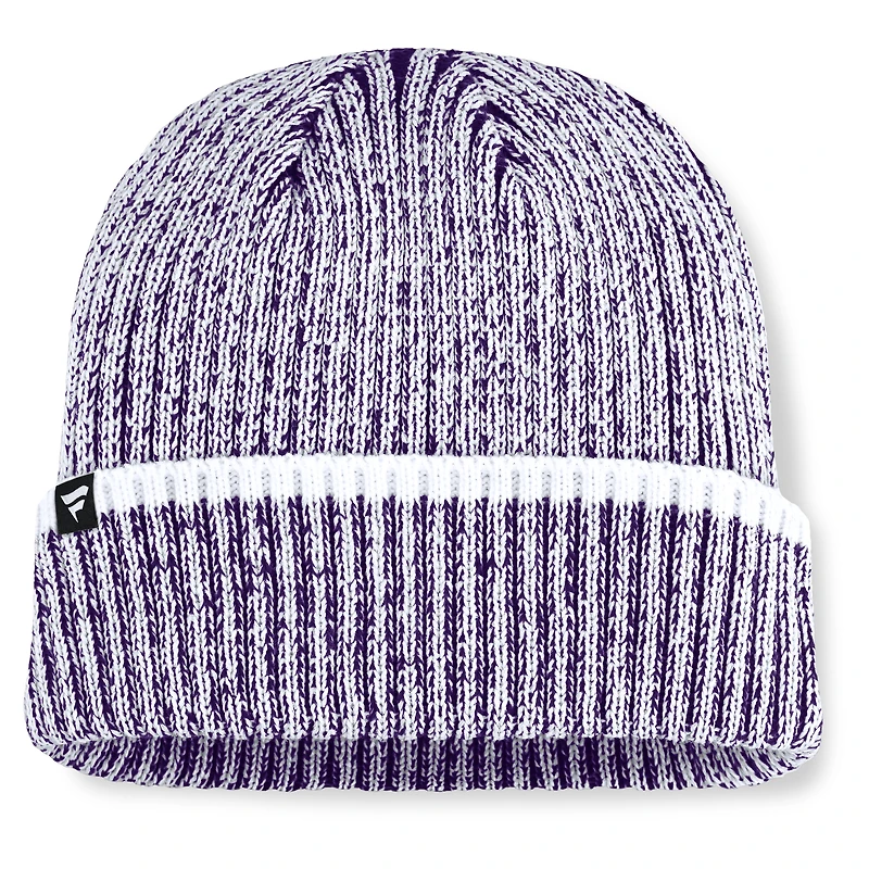 Men's Fanatics  Purple/White Kansas State Wildcats Haze Cuffed Knit Hat