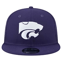 Men's New Era Purple Kansas State Wildcats 9FIFTY Trucker Snapback Hat