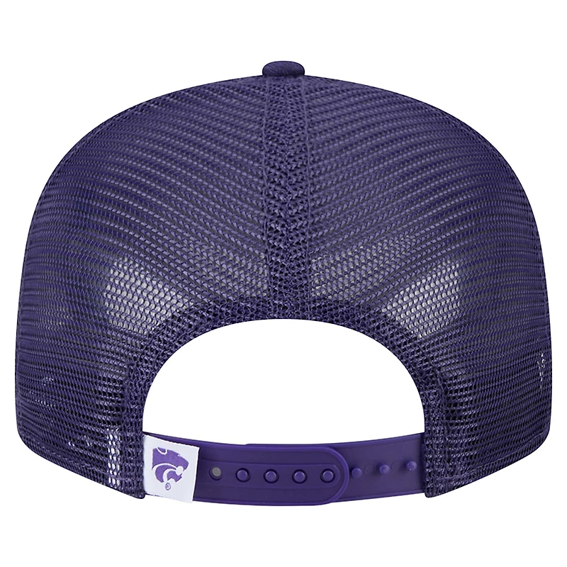 Men's New Era Purple Kansas State Wildcats 9FIFTY Trucker Snapback Hat