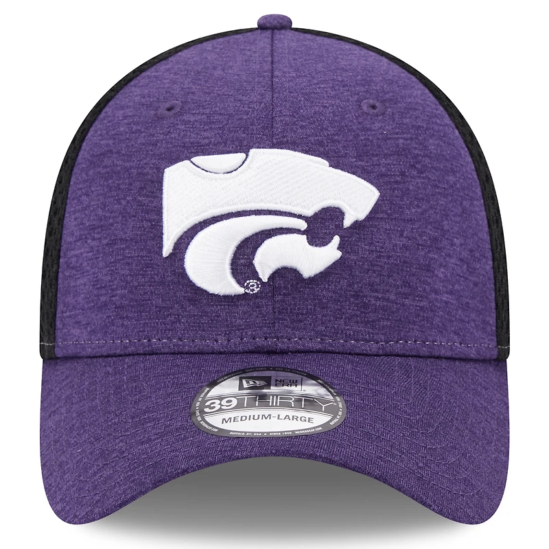 Men's New Era Purple Kansas State Wildcats Shadowed Neo 39THIRTY Flex Hat