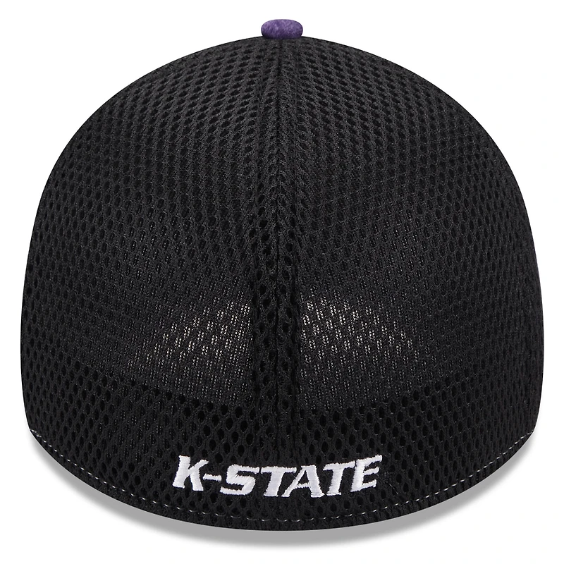 Men's New Era Purple Kansas State Wildcats Shadowed Neo 39THIRTY Flex Hat
