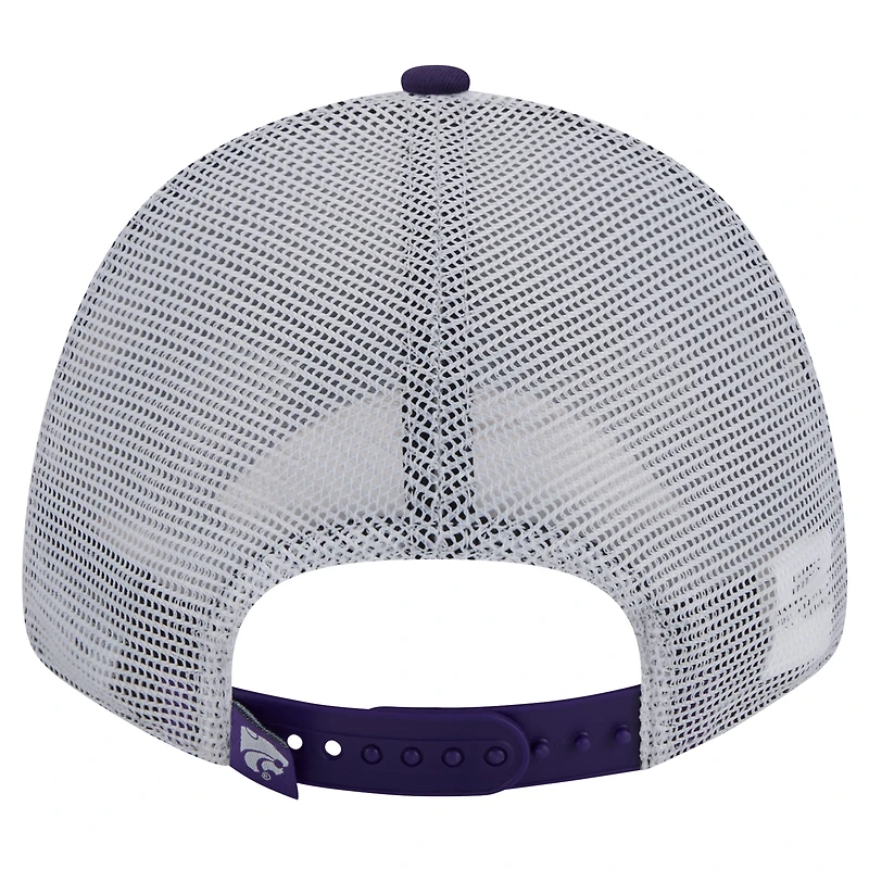 Men's New Era  Purple Kansas State Wildcats Trucker 9FORTY Adjustable Hat