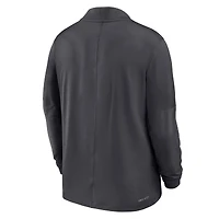 Men's Nike  Anthracite Kansas State Wildcats Dri-FIT Half-Zip Pullover