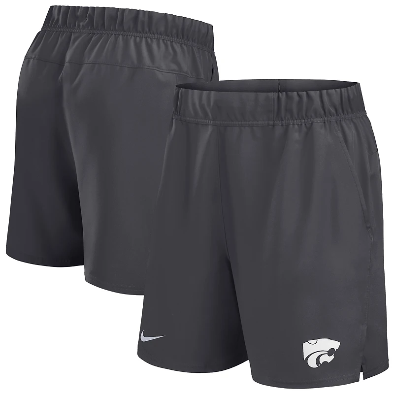 Men's Nike Anthracite Kansas State Wildcats Performance Victory Shorts