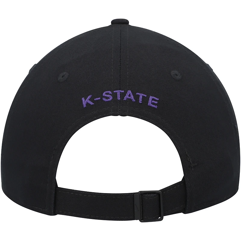Nike Legacy91 Casquette réglable pour homme Kansas State Wildcats Veterans Day 2Tone noir/camouflage
