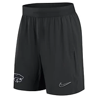 Men's Nike Black Kansas State Wildcats 2024/25 Sideline Performance Woven Shorts