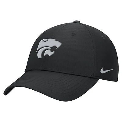 Casquette ajustable Nike noire Kansas State Wildcats 2025 On-Field Club Performance pour homme