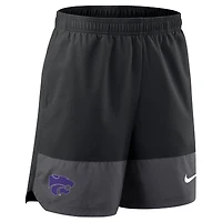 Short Nike noir Kansas State Wildcats 2025 pour homme