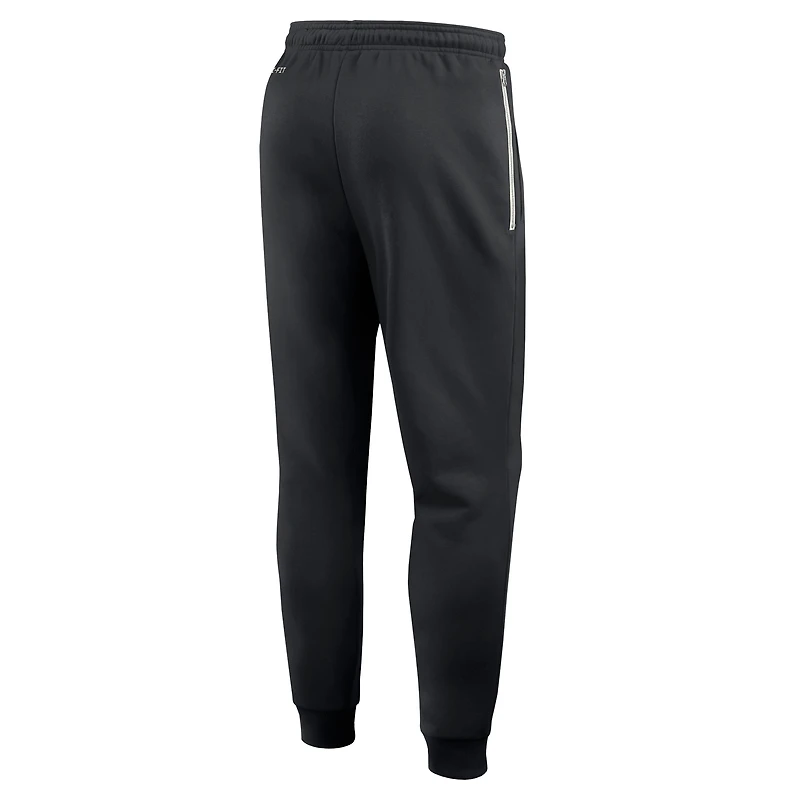 Men's Nike Black Kansas State Wildcats 2025 Sideline Standard Issue Dri-FIT Taper Sweatpants
