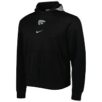 Chandail à capuchon Performance Spotlight des Wildcats de l'État du Kansas Nike pour homme, noir