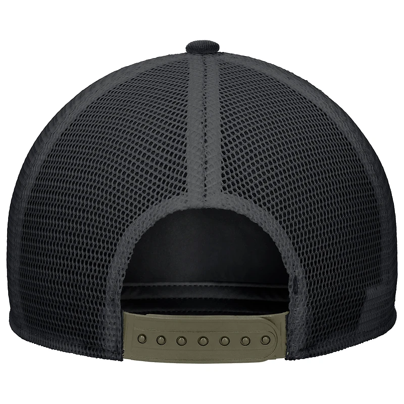 Men's Nike Camo Kansas State Wildcats 2025 Military Appreciation Rise Adjustable Trucker Hat