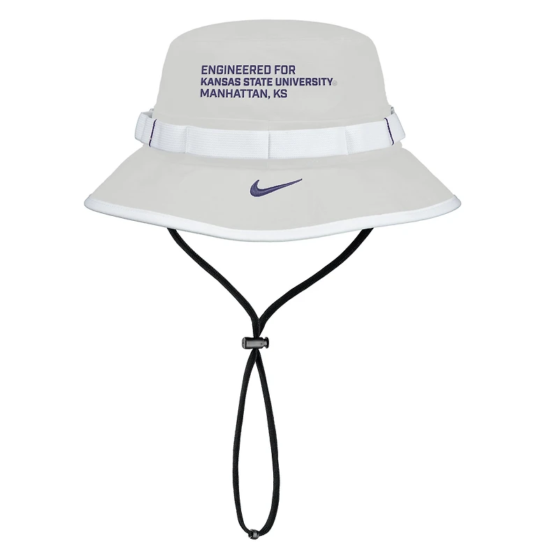Bob Nike gris Kansas State Wildcats 2025 On-Field Boonie Performance pour homme
