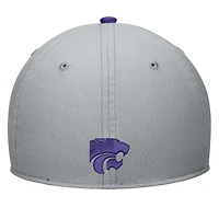 Men's Nike Gray Kansas State Wildcats Rise Flex Hat