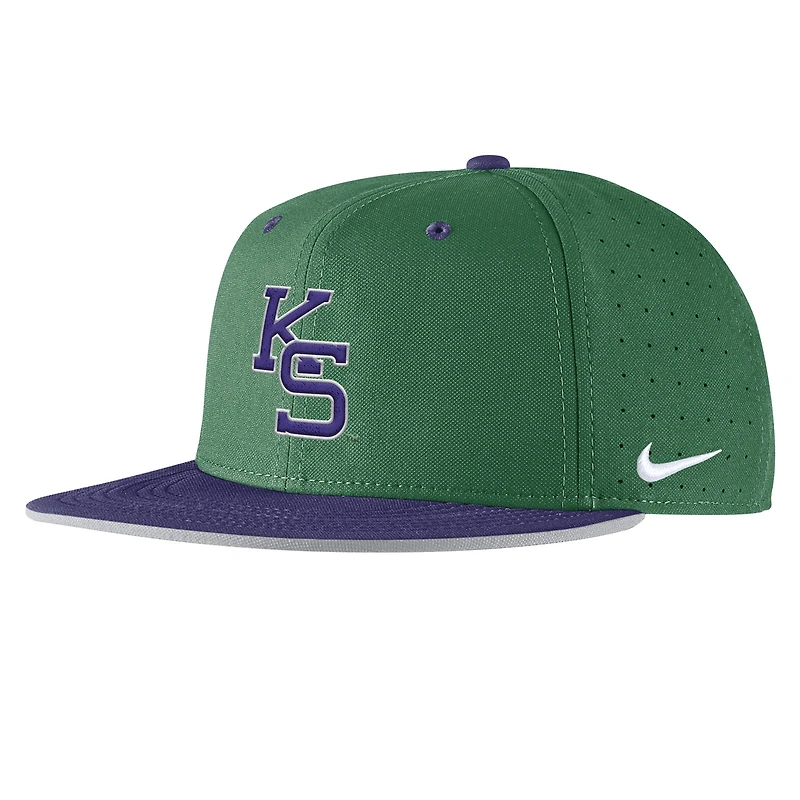 Men's Nike Kansas State Wildcats 2025 On-Field True Performance Baseball Fitted Hat