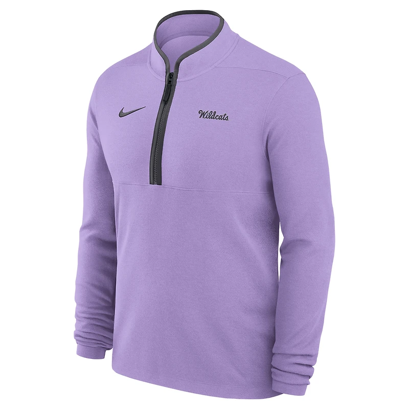 Men's Nike Lavender Kansas State Wildcats Basketball Victory Dri-FIT Half-Zip Pullover