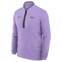Men's Nike Lavender Kansas State Wildcats Basketball Victory Dri-FIT Half-Zip Pullover