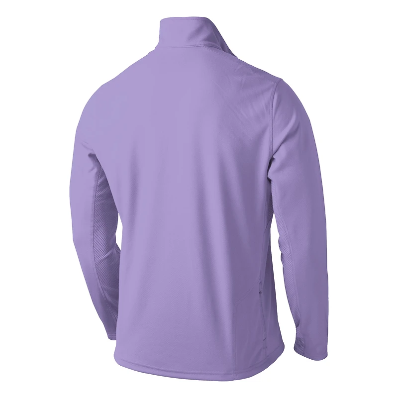 Haut d'entraînement à demi-zip Nike Lavender Kansas State Wildcats pour homme