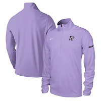Haut d'entraînement à demi-zip Nike Lavender Kansas State Wildcats pour homme