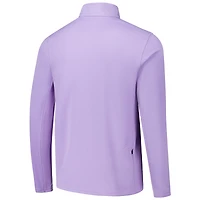 Haut d'entraînement à manches longues et fermeture éclair quart de tour Nike Lavender Kansas State Wildcats pour homme