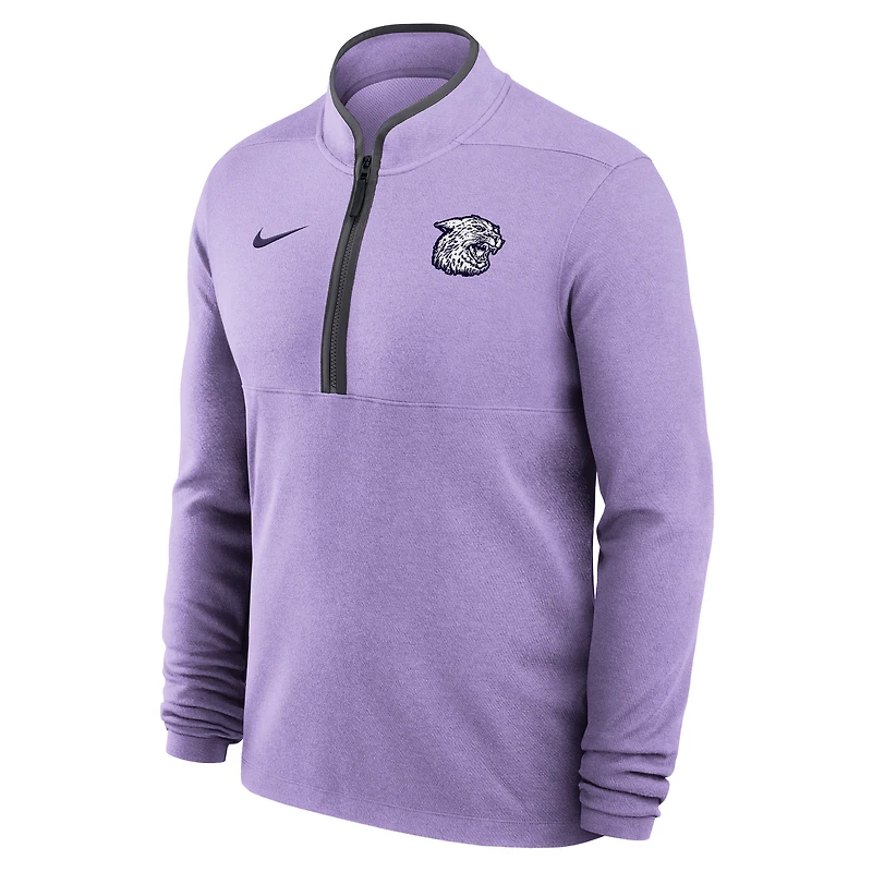 Men's Nike Lavender Kansas State Wildcats Victory Dri-FIT Half-Zip Pullover