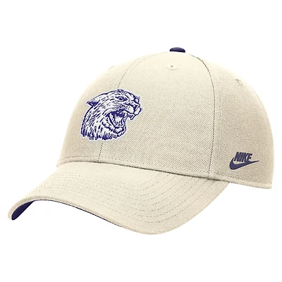 Casquette ajustable Nike Natural Kansas State Wildcats Vintage Rise Dri-FIT pour homme