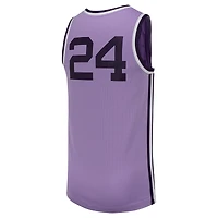 Men's Nike #24 Lavender Kansas State Wildcats Retro Replica Basketball Jersey