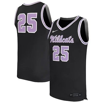 Maillot de basketball réplique Nike n° 25 anthracite Kansas State Wildcats pour homme